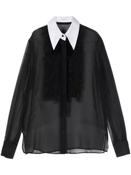 Alberta Ferretti шелковая рубашка, черный