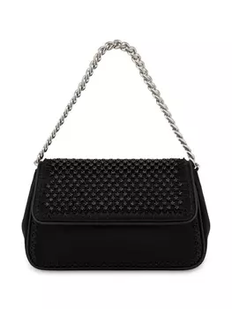 Alberta Ferretti сумка на плечо со стразами, черный