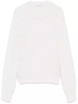 Alberta Ferretti свитер с узором, белый
