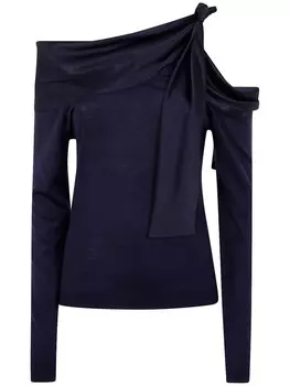 Alberta Ferretti топ с вырезами, синий