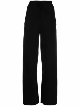 Alberta Ferretti трикотажные брюки прямого кроя, черный