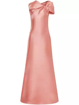 Alberta Ferretti вечернее платье со сборками, розовый