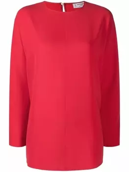 Alberto Biani блузка с драпировкой, красный
