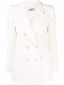 Alberto Biani двубортный блейзер, белый