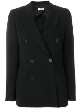 Alberto Biani двубортный блейзер, черный