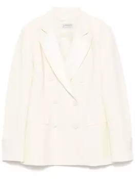 Alberto Biani фактурный блейзер, белый