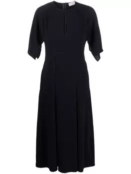 Alberto Biani платье со складками, синий