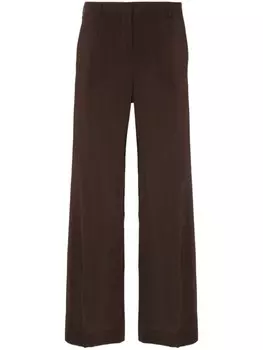 Alberto Biani расклешенные брюки средней посадки, коричневый