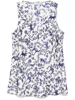 Alberto Biani топ с принтом, нейтральный