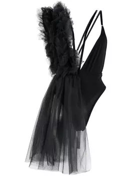 Alchemy боди асимметричного кроя из коллаборации с Lia Aram, черный