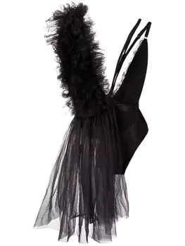 Alchemy боди асимметричного кроя из коллаборации с Lia Aram, черный