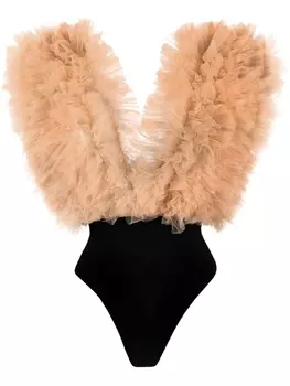 Alchemy боди с оборками из коллаборации с Lia Aram, нейтральный цвет