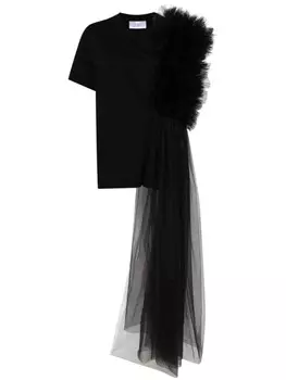 Alchemy футболка с оборками из коллаборации с Lia Aram, черный