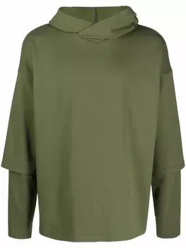 Alchemy худи с многослойными рукавами, зеленый