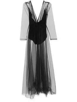 Alchemy сетчатое платье макси из коллаборации с Lia Aram, черный