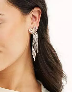 ALDO - Bowlovee - Привлекательные золотые серьги-гвоздики с бантом