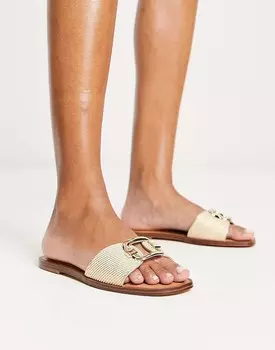 ALDO - Glaeswen - Босоножки из рафии бежевого цвета