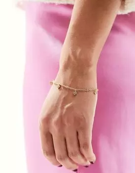 ALDO – Золотой браслет с изящными подвесками