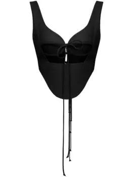 Aleksandre Akhalkatsishvili корсетный верх с вырезом, черный