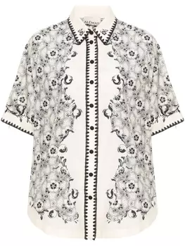 ALEMAIS Airlie floral-print shirt, нейтральный цвет