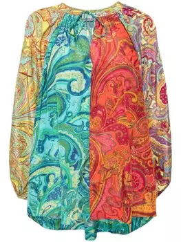 ALEMAIS Ceto Блузка с вставками, синий