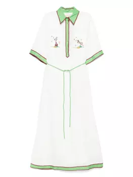 ALEMAIS льняное платье, белый