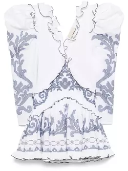 ALEMAIS мини-платье цвета ореха, белый