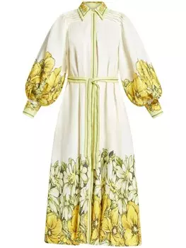 ALEMAIS платье-рубашка Gisela, белый