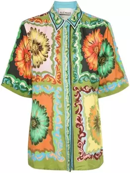 ALEMAIS рубашка Disco Daisy с цветочным принтом, зеленый