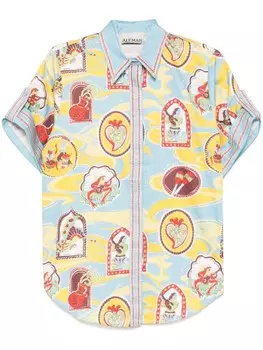 ALEMAIS рубашка Emilio, синий