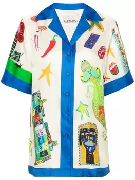 ALEMAIS рубашка x Michael Swaney Rollers, нейтральный цвет