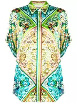 ALEMAIS шелковая футболка Dreamer, зеленый