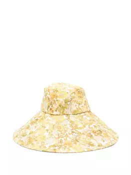 ALEMAIS широкополая шляпа с цветочным принтом, желтый