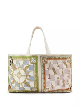 ALEMAIS сумка-шоппер «Шахмат», нейтральный цвет