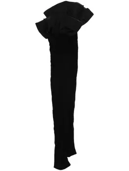 Alessandra Rich кружевные чулки, черный