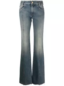Alessandra Rich расклешенные джинсы, синий