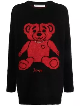 Alessandra Rich жаккардовый джемпер, черный