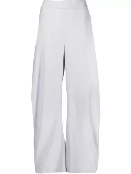 ALESSANDRO VIGILANTE high-waisted wide-leg trousers, серый
