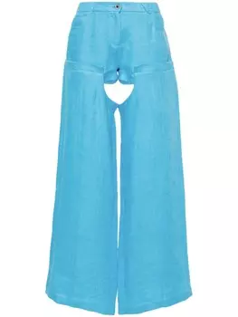 ALESSANDRO VIGILANTE широкие брюки с завышенной талией, синий