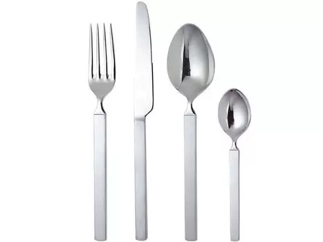Alessi Dry - набор столовых приборов из 4 предметов, серебро