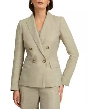 Алессия Льняная Куртка-пиджак HOBBS LONDON, коричневый/бежевый