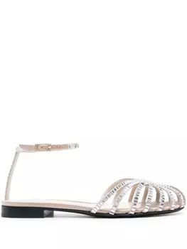 Alev сандалии Rebecca с кристаллами, нейтральный цвет