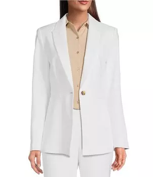 Alex Marie Liza Anywhere, Everywhere в сочетании с пиджаком с пиковыми лацканами, белый