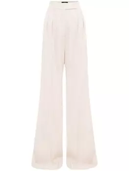 Alex Perry брюки палаццо в тонкую полоску, нейтральный цвет