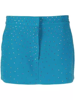 Alex Perry мини-юбка Carling с кристаллами, синий