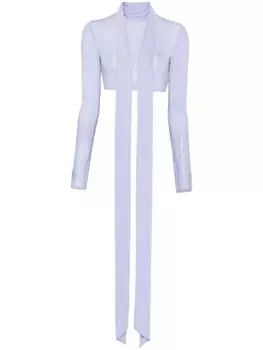 Alex Perry укороченный топ с длинными рукавами, фиолетовый