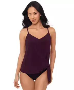 Алекс Танкини с боковыми завязками и косточками Magicsuit, фиолетовый