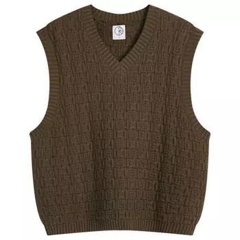 Алекс вязаный жилет Polar Skate Co., коричневый