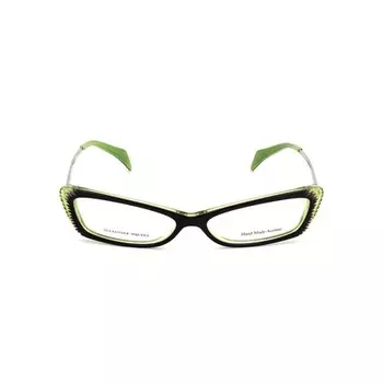 Alexander McQueen AMQ-4163-R2I Оправа для очков золотисто-зелено-фиолетовая