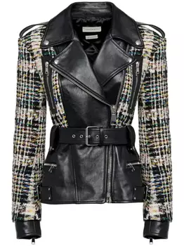 Alexander McQueen байкерская куртка, черный